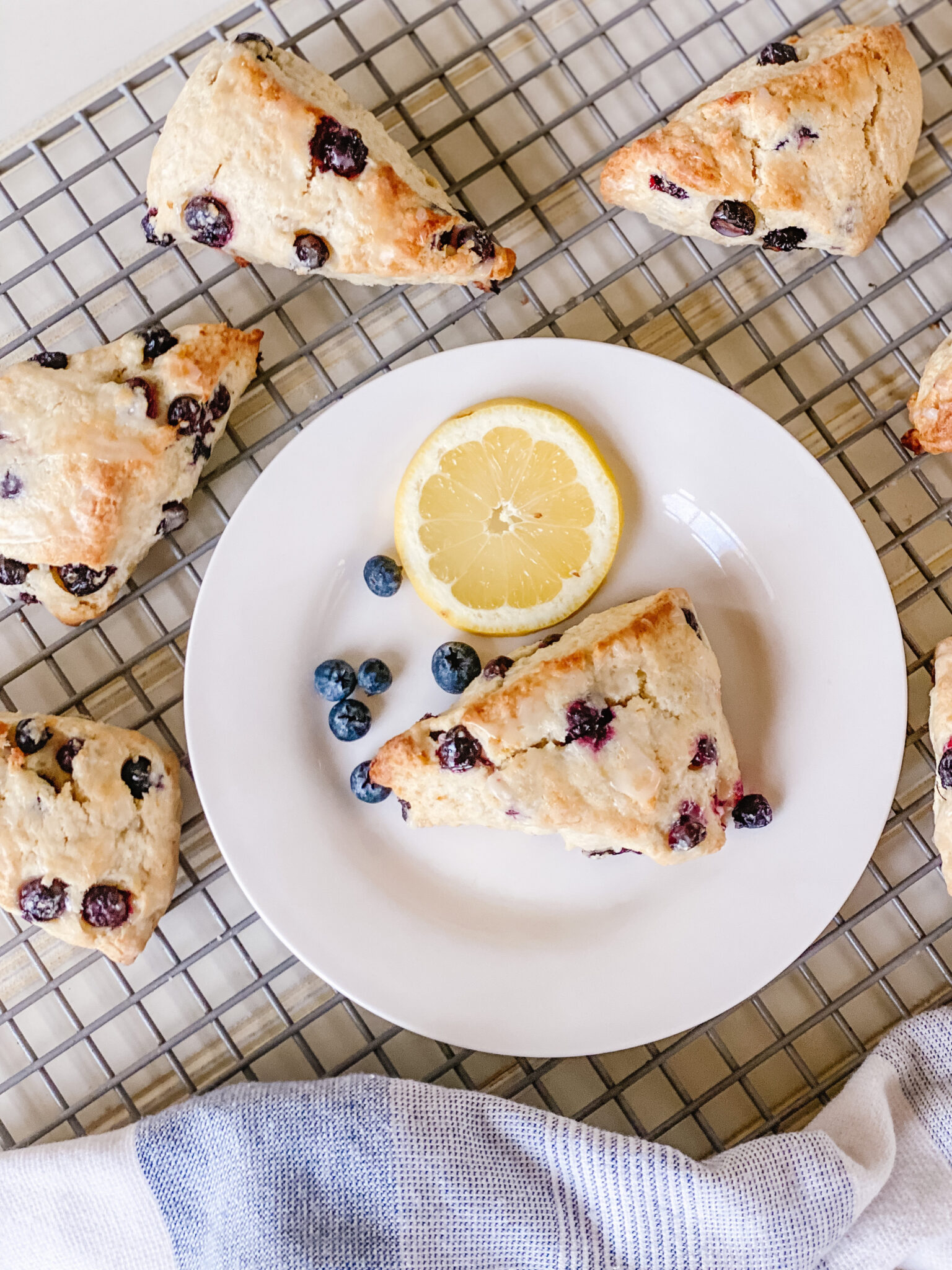 Lemon Blueberry Scones With Lemon Frosting Lovery